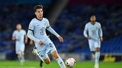 Kai Havertz in action during his Chelsea debut