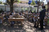 Pupils at the Nanyuki Primary School, Laikipia County as in-person learning resumed on January 4, 2021