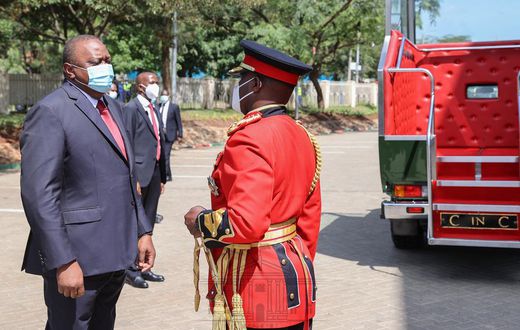President Uhuru Kenyatta during the 2020 Jamhuri Day celebrations