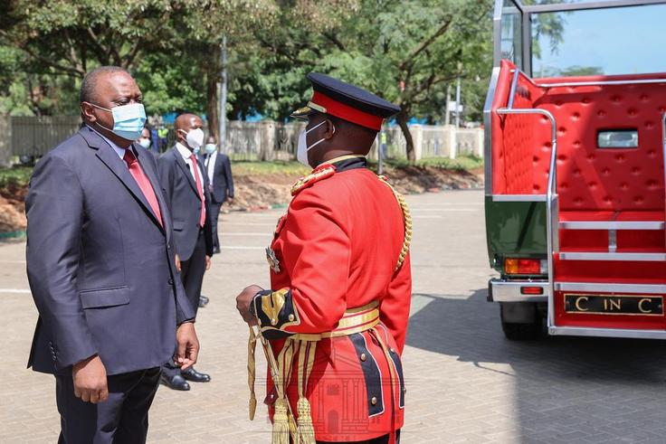 President Uhuru Kenyatta during the 2020 Jamhuri Day celebrations