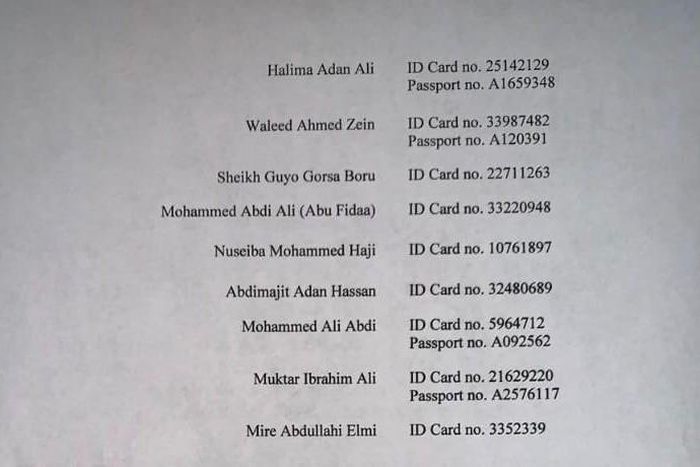 List of 9 suspected terrorism financiers whose bank accounts were frozen by Interior CS Fred Matiang'i