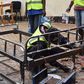 Welders in Githunguri work on local ICU bed innovation by Mungai Gathogo and Joseph Muhinja