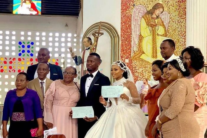 Actress Elizabeth Lulu Michael weds fiancé and Media Mogul Majizzo (Photos)