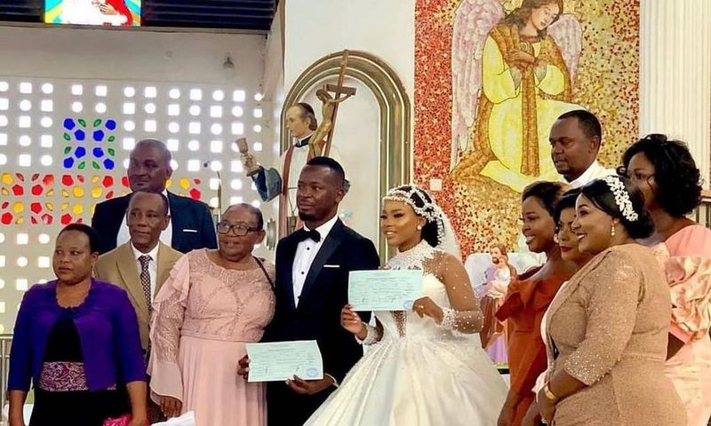 Actress Elizabeth Lulu Michael weds fiancé and Media Mogul Majizzo (Photos)