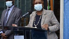 Health CAS Dr Mercy Mwangangi during a recent Covid-19 briefing