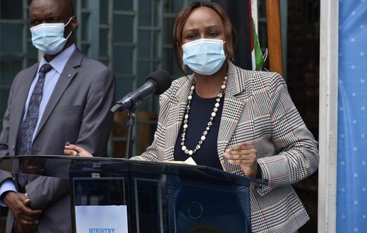 Health CAS Dr Mercy Mwangangi during a recent Covid-19 briefing