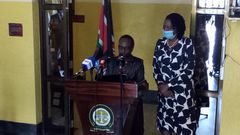 New Auditor General Nancy Gathungu as she took the oath of office on July 17, 2020