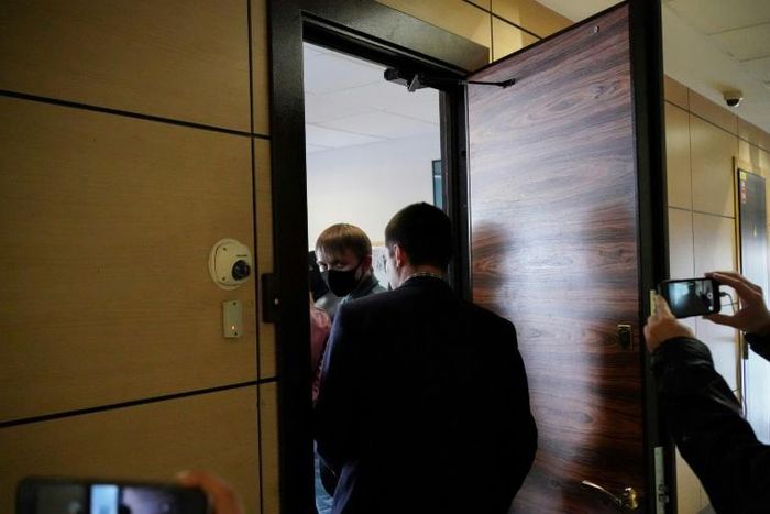 Russian police carries out a raid on the offices of opposition leader Alexei Navalny's Anti-Corruption Fund (FBK) in Moscow