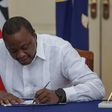 President Uhuru Kenyatta signing the IEBC (Amendment) Bill No. 3 at State House, Nairobi