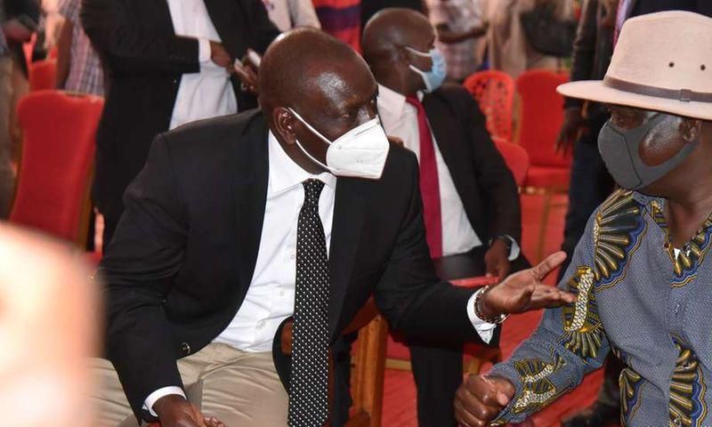 ODM Party Leader Raila Odinga and Deputy President William