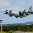 A 2014 photo shows a US Marine refuelling tanker taking off at the Futenma air base, one of a number of US military bases on Japan's Okinawa island