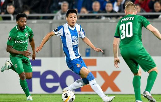 China's Wu Lei joined Espanyol in January 2019
