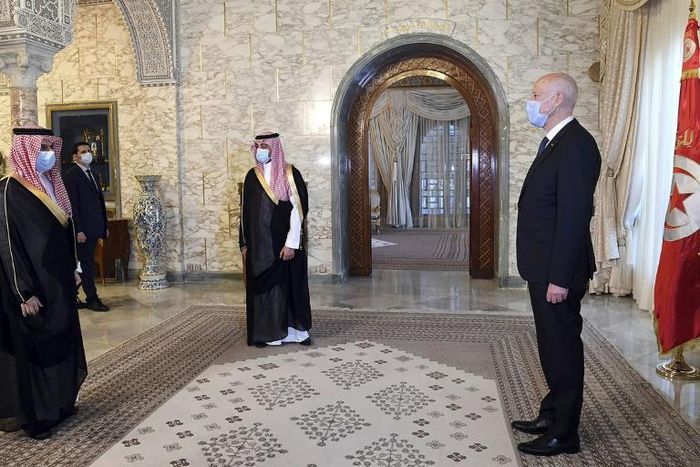 In Tunisia, Saudi Foreign Minister Faisal bin Farhan met with President Kais Saied at Carthage Palace in Carthage outside of the capital Tunis