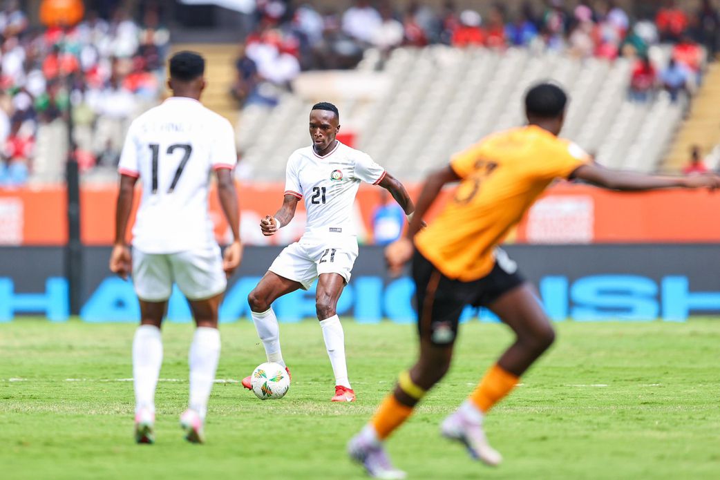 Harambee Stars playing Zambia at Kasarani Stadium