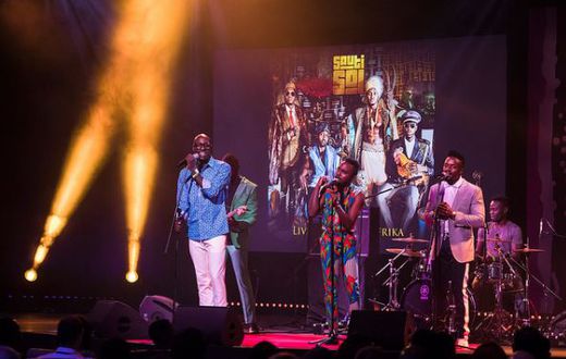 File image of Sauti Sol band members at a past event