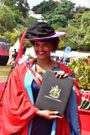 Dr Margaret Wanjuhi Naserian Gakami during her graduation ceremony at the University of Nairobi
