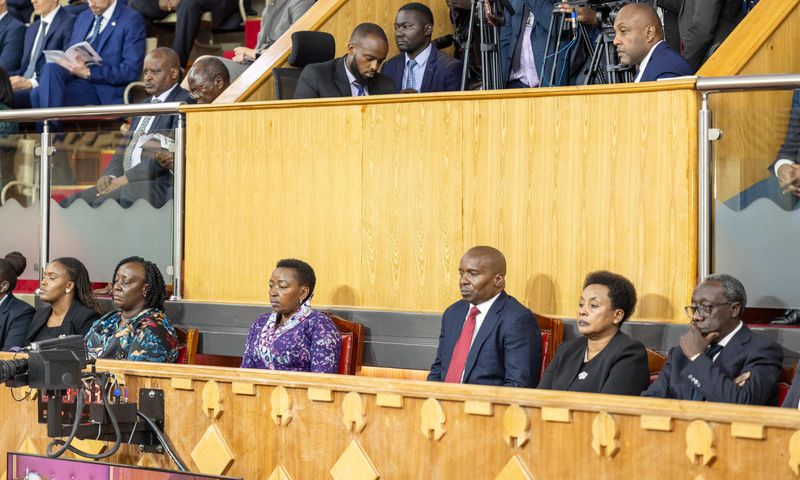 First Lady Rachel Ruto, DP Kindiki, Deputy CJ Philomena Mwilu in parliament for Ruto's State of the Nation Address