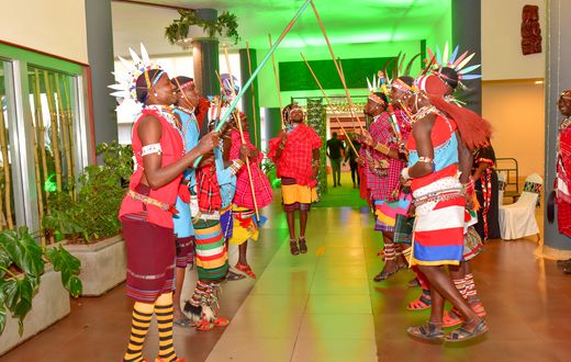 Maasai treats guest to unforgettable dance  during the Sopa Lodges appreciation event