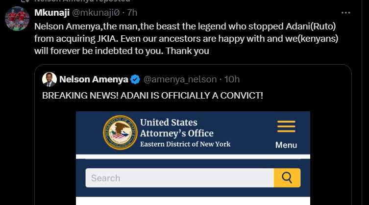 Netizens honour whistleblower Amenya as Adani faces legal heat