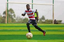 File image of the late Ezekiel Otuoma in action in the Kenya Premier League
