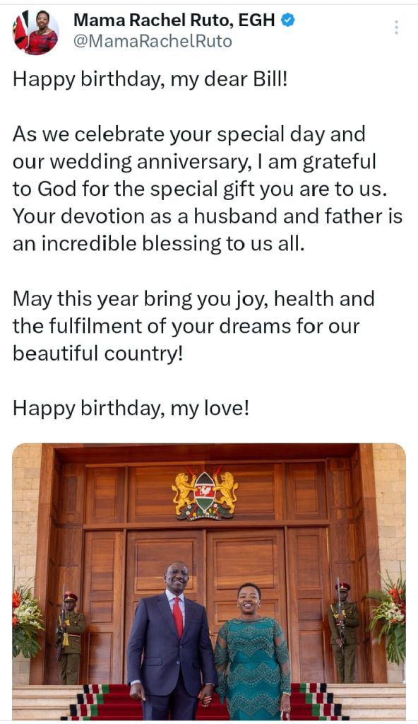 President Ruto & Rachel Ruto celebrate 33rd wedding anniversary on his birthday