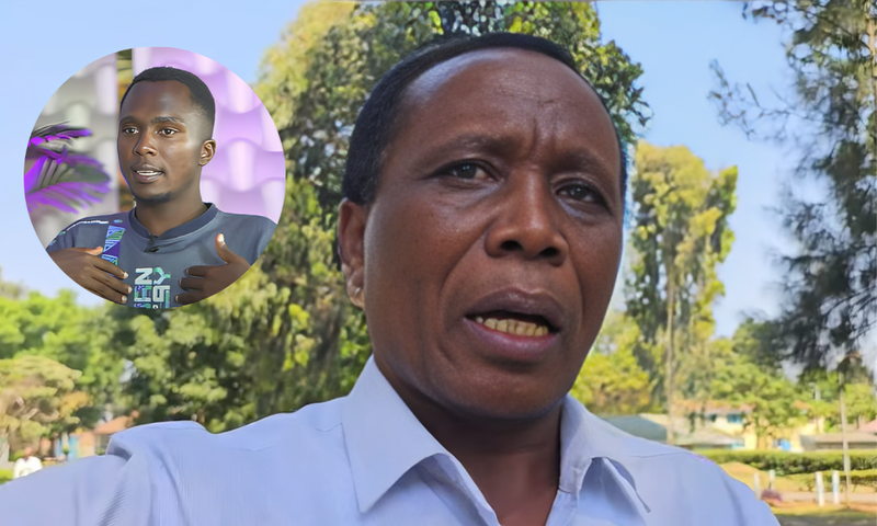 Kimani Mbugua's father, inset Kimani Mbugua