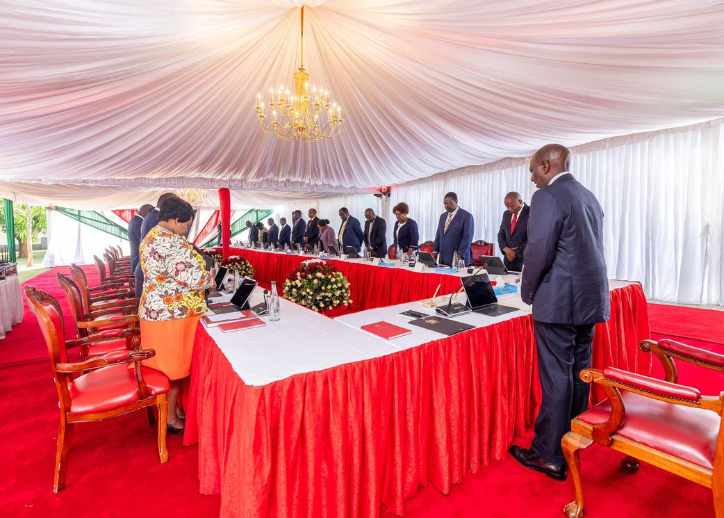 President William Ruto chairs Cabinet meeting at Kakamega State Lodge