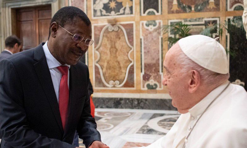 Moses Wetangula meets Pope Francis at the Vatican on Monday 26, 2024