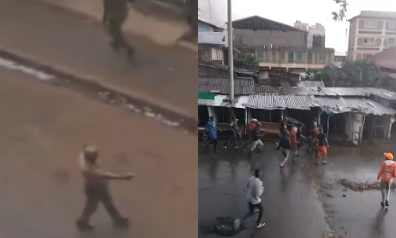 Last minutes of man shot dead at protests as video of cop shooting at crowd emerges