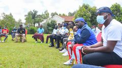 Ruto and Khaligraph meeting with other creatives