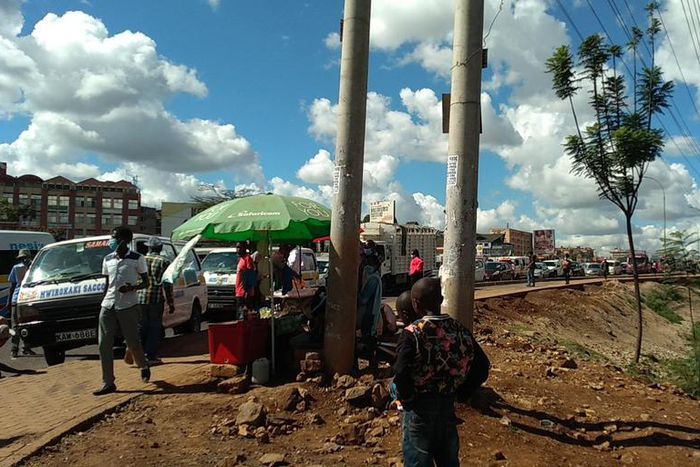 Traffic at Garden City Mall along Thika Road
