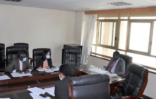 Labour PS Peter Tum during a recent meeting with UN officials
