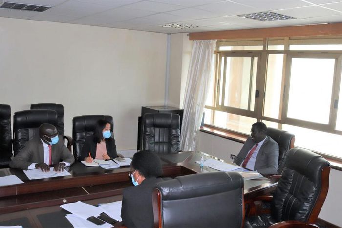 Labour PS Peter Tum during a recent meeting with UN officials