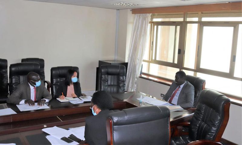 Labour PS Peter Tum during a recent meeting with UN officials