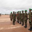 (FILE PHOTO) KDF Army-Commander Lt. General Leonard Ngondi inspects the guard of honour from AMISOM KDF parade during his arrival in Kismayo, Somalia.