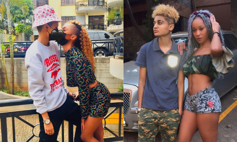 Rapper Noti Flow and her girlfriend King Alami