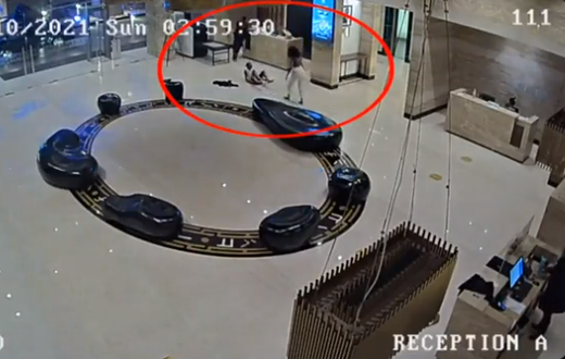 Snippet from CCTV footage of Eddie Ndichu, Paul Ndichu and Munira Hassan's incident with Stephanie and Cheryl Murgor.