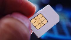 SIM cards are tiny chips stored inside many cell phones.