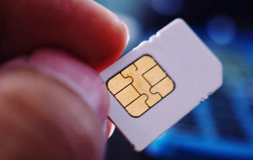 SIM cards are tiny chips stored inside many cell phones.