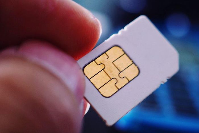 SIM cards are tiny chips stored inside many cell phones.