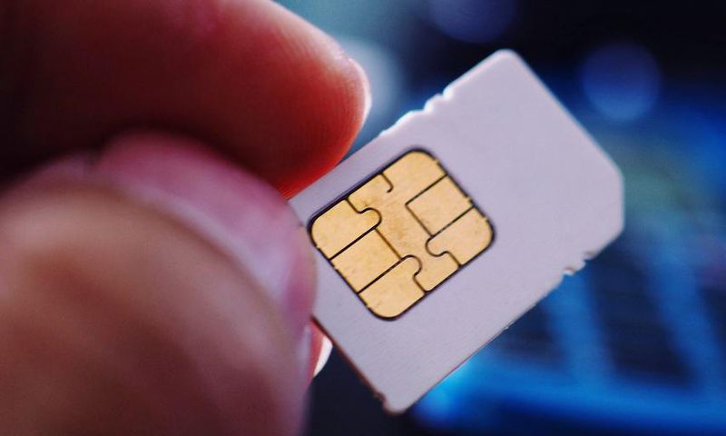 SIM cards are tiny chips stored inside many cell phones.
