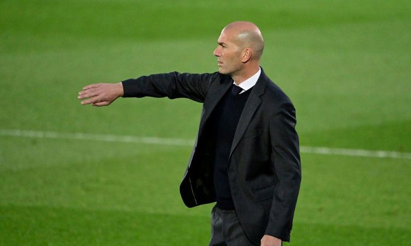 Real Madrid coach Zinedine Zidane