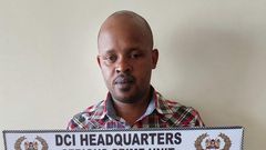 Allan Kiptoo who was arrested for conning a Kiambu-based businessman