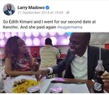 Screenshot of a Facebook post by CNN journalist Larry Madowo
