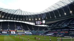 Coronavirus restrictions forced Tottenham to play behind closed doors shortly after opening their new stadium