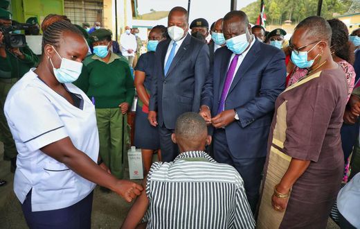 Interior CS Fred Matiang'i launches a 5-day mass Covid-19  vaccination for inmates and staff