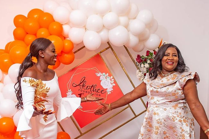 Kenyan celeb Akothee with Mama Ida Odinga during the celebration of 1 year anniversary of Akothee Foundation