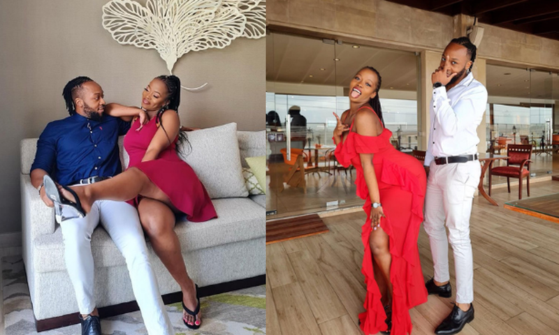 Frankie Just GymIt Proposes to Baby Mama Corazon Kwamboka in Zanzibar (Photo)