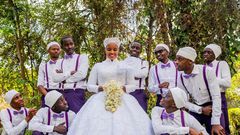 Modest fashion Akorino model Peris Wanjiku alias Pesh weds Dan Magenda