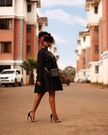 Influencer Joy Kendi rocking a LBD look